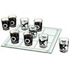 Out of the blue Gioco da bere in vetro Piattola Tic Tac Toe, 22 x 5 cm, Blu, Unisex, All Ages