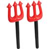 minkissy 2 Forcone Gonfiabile PVC per Costumi da Diavolo per Feste Halloween Accessori per Cosplay e Spettacoli Teatrali Leggero e Facile da Trasportare