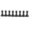 Akozon pezzi scacchi plastica grandi + Set di scacchi in plastica Set di scacchi internazionale Set di scacchi completo in bianco e nero(Large-77 millimetri)