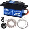 INJORA INJS022-360 22KG Servo Digitale a Rotazione 360° con Molla Cavo Standard 23T/25T per Modelli di Auto e Barca RC