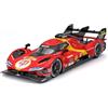Burago BBURAGO Ferrari 499P LMH #51 2023 - Modellino Realistico Auto in Scala 1:24, Vincitrice Le Mans 2023, Licenza Ufficiale Ferrari, Età Consigliata 14+ Anni