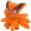 CARTOON Peluche gigante Kurama volpe a nove code serie manga Naruto pupazzo jumbo 60 cm da collezione per tutte le età