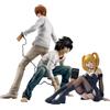 Zhongkaihua Light Yagami Figure L Lawliet Misa Amane Action Figure da collezione in PVC, 3 pezzi, set di statue anime per scrivania di casa, decorazioni natalizie e ornamenti
