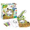 CRAYOLA - Super Pen Tigre, per sciogliere i Pastelli a Cera e Creare Disegni in Rilievo, Attività Creativa e Regalo per bambini, età 8+, 25-0395