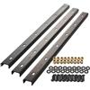 SOTECH Modanature di colmo 3 pezzi acciaio a U in look industriale 60 x 4 x 2 cm per piani tavolo/incl. viti di fissaggio e bussole di avvitamento Profilo di rinforzo