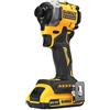 DEWALT Atornillador Impacto compacto sin escobillas XR 18V 1/4 205Nm con 2 baterías Li-Ion 2Ah y maletín TSTAK
