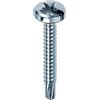 Mustad: 500 viti Drillex® Autoperforanti, Testa Cilindrica, 3.5x16 mm, Zincate Bianche