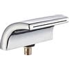 elpruperif Rubinetto quadrato per vasca da bagno in ottone con valvola di controllo rubinetto miscelatore doccia deviatore a cascata, per soffione doccia e vasca da massaggio, cartuccia in ceramica, tripla