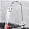 StejaR Rubinetti, Miscelatore per lavello da bar moderno da cucina Rubinetto con beccuccio girevole a 360 gradi Acqua fredda per lavanderia Rubinetto da giardino per esterni Comfortable anniversary