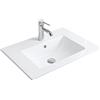 Rea - Lavabo Da Incasso Dafne 75 Lavabo Bagno 760 X 465 X 180 mm Ceramica (Bianco)