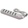 Fanton 41040 Multipresa Bipasso 6 Prese Bipasso Italiane 2P+T 16A con Cavo 3G1 H05Vv-F Spina a Squadra Italiana, Bianca, 1.5 m