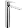Rea - Storm Rubinetto Lavabo Alto Cromo Miscelatore Monocomando Da Bagno In Ottone Rubinetto Lavamani Regolabile Caldo E Freddo (Cromato) 18,5x4,2x29,5cm