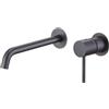 GALYON IMEX Rubinetteria a incasso monocomando GLM039, Ottone, finitura moderna, design in due parti indipendenti, serie Monza (Black Gun Metal)