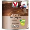 V33 Vernice Per Decorare E Valorizzare I Rivestimenti Interni In Legno, Resa 12mq / L Circa Incolore 500 Ml