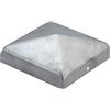 Gartenwelt Riegelsberger Cappellotti Cappuccio per recinzione Cappuccio per copertura piramidale zincato 101 x 101 mm per pali da 10 x 10 cm