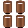 JIAOLUN123 4 Pezzi Gambe per Mobili in Acciaio al Carbonio Piedini per Mobili Autoadesivi Gambe Supporto Rotondi,Ideali Come di Ricambio per Divani,Scrivania,Armadietto,Tavolo,Letto,Cabinet Armadi(brown6*10cm)