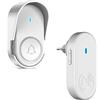 Aktivstar Campanello Senza Fili da Esterno Impermeabile, Kit Campanello per Porta IP66 Impermeabile (Bianco)