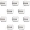 SOTECH 10 pezzi Pomelli per mobili BRISTOL Ø 30 mm altezza 32 mm Acciaio inossidabile spazzolato Pomello in acciaio inox Pomello per cassetto