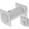 LIRAST Ø 125mm Dissipatore di Calore con Termostato - Ventilatore Bianco - Scambiatore di Calore
