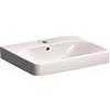 Geberit Smyle Square lavabo 500229, 60x48cm, avec trou pour robinetterie et trop-plein, 500.229.01.1, 500.229.01.1, Colorazione: bianco