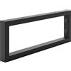 HOLZBRINK Supporto per mensola in metallo 40x15 cm HLA-A (1 pz) | Supporto per mensola lavabo da appoggio, reggimensola robusta da muro | Colore: Nero