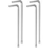 QUARKZMAN 4pz Torx Esagonale Chiave Chiave, T25 Alto Carbonio Acciaio Forma-L Stella Esagonale Chiave Breve Braccio Manomissione Chiave per Automobile Prato Attrezzatura e Motore Cablature