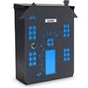 Alubox Casa Ruggine Cassetta Postale Mia con Sportello, Multicolore, Set di 2 Pezzi
