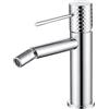 MICE COLLECTION MIICE Rubinetto monocomando per bidet con tecnologia Apertura a freddo in ottone - Rubinetto igienico per acqua fredda/caldaia Colore Cromo BDG053-2