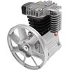 SAUADY Testa del compressore d'aria con 2 cilindri, testa della pompa del compressore d'aria con puleggia per settori come elettronica, ingegneria meccanica, edilizia, 32 x 27 x 31 cm