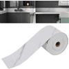 IGTOPS Bordura autoadesiva per carta da parati, 10 cm, in PVC, flessibile, impermeabile, decorazione per soggiorno, camera da letto (10 cm x 10 m, bianco e grigio)