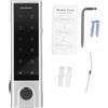 Klanata Controller di accesso per impronte digitali BT e tastiera in metallo - Lettore di accesso impermeabile IP66 compatibile con scheda EM 125 KHz 13,56 MHz - Ingresso uscita Wiegand