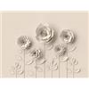 A.S. Création Livingwalls Carta da parati fotografica effetto 3D con fiori beige 382931 carta da parati effetto floreale soggiorno 3,71 x 2,80 m Made in Germany