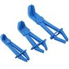 Kuuleyn Set di attrezzi per fascette flessibili in plastica 3 pezzi Morsetti per linea dell'acqua del carburante per freni Kit pinze Fascette per tubi flessibili per linea dell'acqua del(Blu)