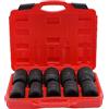 SanBouSi Set di chiavi a bussola esagonali da 1 pollice, 10 pezzi, 24 - 46 mm, per riparazioni auto