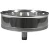 DIANKAMIN Tappo chiusura in acciaio con spurgo per canne fumarie 120mm