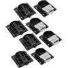 NDNCZDHC 4 Set di Ruote Per Porte Scorrevoli, Rulli Per Ante Scorrevoli da 25 Mm Hardware Per Ante Scorrevoli Per Ante Scorrevoli Sostituzione di Rulli Per Ante Scorrevoli Per Ante Scorrevoli/armadi