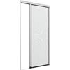 Zanzanet Zanzariera laterale orizzontale su misura frizionata New Euro cassonetto 38mm binario 4mm porta finestra giardino balcone personalizzabile 14 colori 2 reti Made in Italy Argento Silver