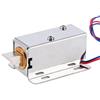 Jimfoty Kit di assemblaggio mini serratura elettromagnetica 12V DC Hardware per porta finestra Cassetto armadio Solenoide elettrico Serratura elettrica