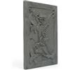 LUNA WAY CAST IRON 50 x 70 x 1 cm - Lastra Decorata in Ghisa modello UVA | Immagazzina e Riflette Calore | Resistente all'Usura e Corrosione | Facile Installazione in camini termo camino e parete | 100% GHISA
