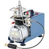 CREWORKS Compressore PCP 300 Bar 4350 PSI con Pressione Preimpostata, 1800W Pompa Alta Pressione 30MPA con Auto-Stop, Portata 50L/min per Ricarica Bombole Subacquee, Carabine PCP e Paintball