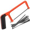HOLIDYOYO Mini Seghetto Manuale Multifunzionale in Metallo e Plastica per Decorazioni Scuola, Portatile per Lavorare Legno e Plastica Fai da Te