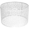 generic Paralume in metallo cavo E27 E14, uso universale, buona dissipazione del calore, copertura lampada squisita per lampada da tavolo (bianco)