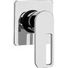 Yellowshop - Miscelatore bagno completo rubinetteria Open lavabo bidet vasca e doccia incasso ed esterno in ottone cromato flessibile inox piletta clic-clak Made in Italy (Incasso Doccia)