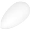 HAMPPLIES Paralume per Lampada da Tavolo in Vetro Smerigliato a Forma di Goccia d'Acqua Paralume Decorativo per Uso Domestico Copri Lampada da Scrivania Ornamento Luminoso per Interni