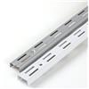 PRIOstahl®, guide da parete per mensole, 2 guide, 2 file, supporti per mensole, colore: bianco