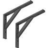 SOTECH 2 pezzi staffe pesanti 295 x 215 mm nero portata 75 kg staffa pesante mensola in acciaio staffa a muro staffa a muro