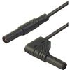 SKS Puntali di sicurezza [ Spina a listello 4 mm - Spina a listello 4 mm] 2.00 m Nero SKS Hirschmann MLS WG 200/2 5 sw