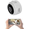 Dpofirs A9 Telecamere di Sorveglianza e Sicurezza, Mini Telecamera Domestica 1080P HD con Cover Posteriore Magnetica, Telecamera Interna Compatta per Cortile Home Office