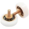 Essericambi - Kit 2 Pezzi Cuscinetti per Box Doccia 24 x 7 M4 Diametro Ruota 24 mm Spessore Ruota 7 mm