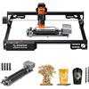 ATOMSTACK MAKER ATOMSTACK A10 PRO V2 Macchina per incisione laser 12 W con rullo rotante R6, taglio laser a punti da 0,06 mm, Incisore laser ad alta precisione per legno, metallo, acrilico, vetro, fai da te